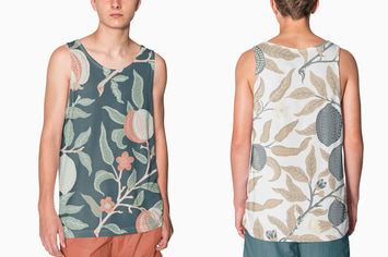 Teen’s tank top mockup design streetwear fashion