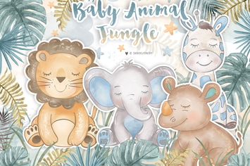 Baby Animal Jungle design