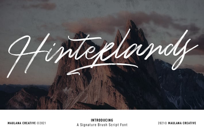 Hinterlands Signature Brush Font