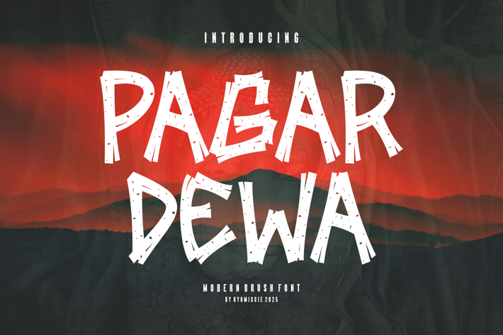 Pagar Dewa - Modern Brush Font