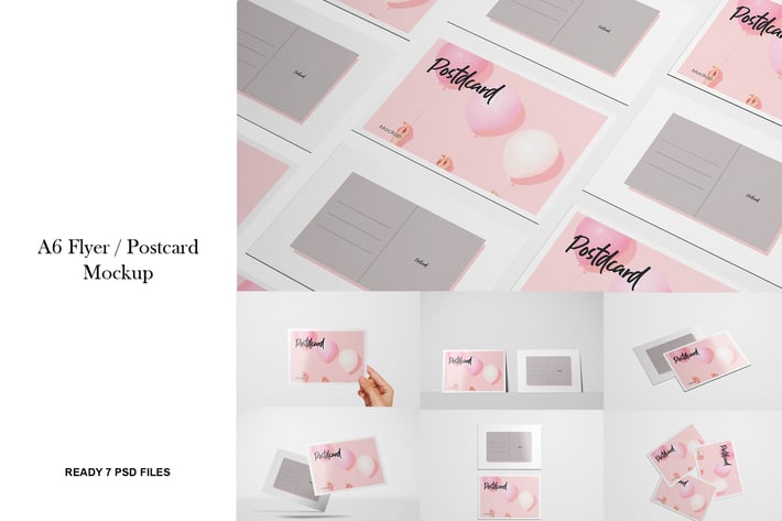 A6 Flyer / Postcard Mockup