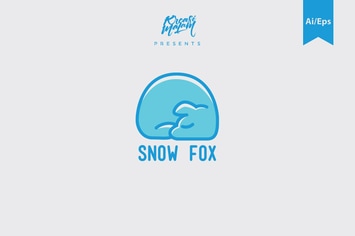 Snow Fox Logo Template