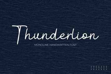 Thunderlion - Monoline Handwritten Font