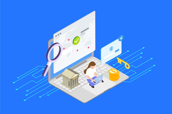 Financial Access Isometric Illustration - TU