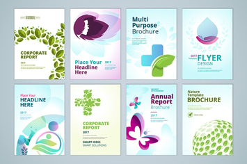 Healthcare and natural product brochure collection