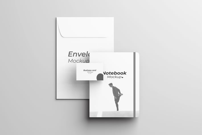 Brand Identity Mockup With Notebook