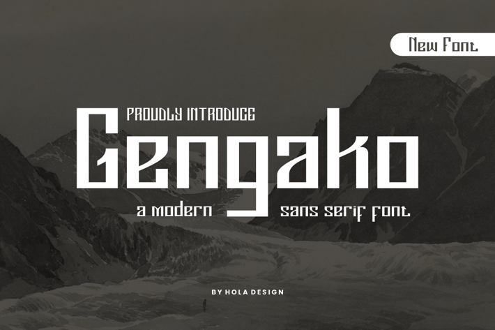 Gengako - Modern Sans Serif Font