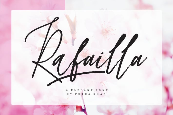 Rafailla Elegant Modern Calligraphy Brush Script