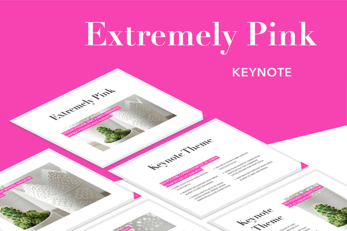 Extremely Pink Keynote Template