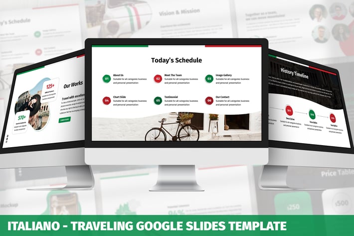 Italiano - Traveling Google Slides Template