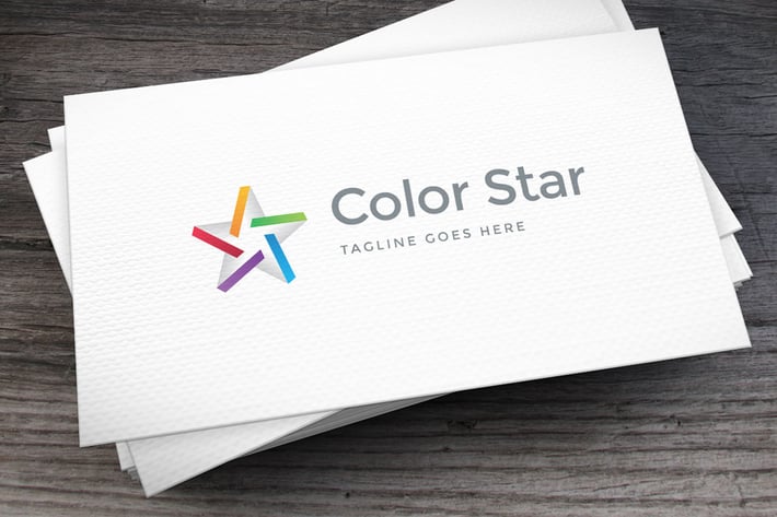 Color Star Logo Template
