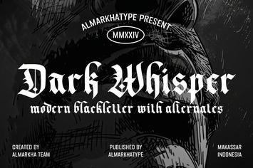 Dark Whisper – Fierce Blackletter Font