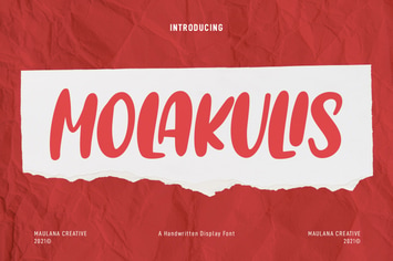 Molakulis Handwritten Display Font