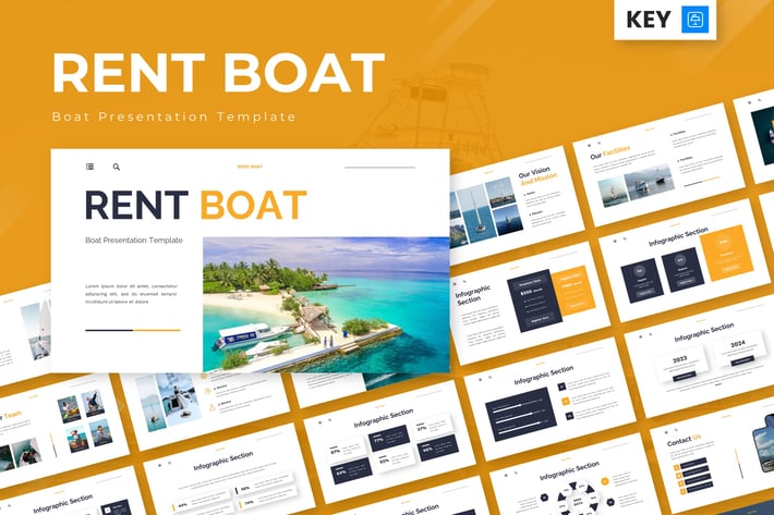 Rent Boat - Boat Keynote Templates