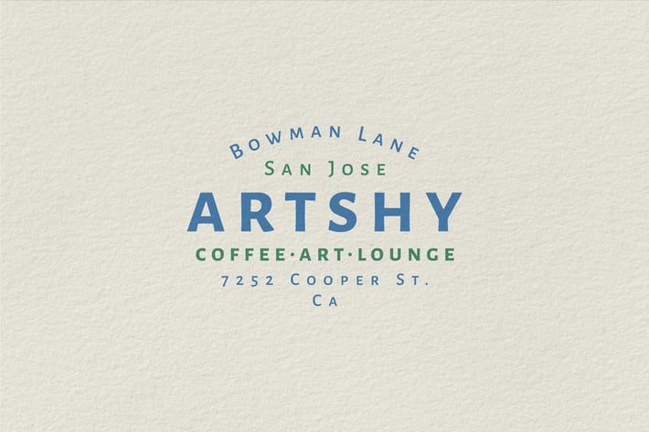 Vintage Badge Logo - Artshy Coffee Lounge