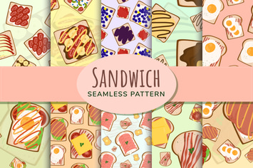 Sandwich Seamless Pattern