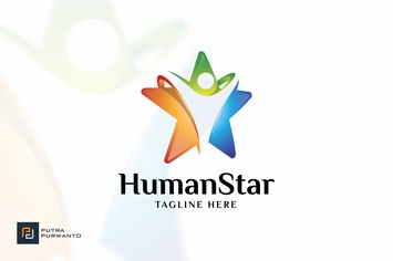 Human Star - Logo Template