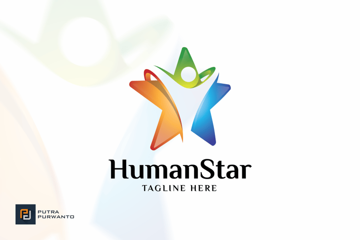 Human Star - Logo Template