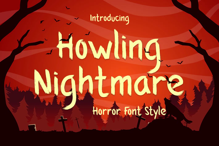 Howling Nightmare - Horror Font