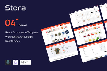 Stora - React Ecommerce NextJs, ReactHooks...