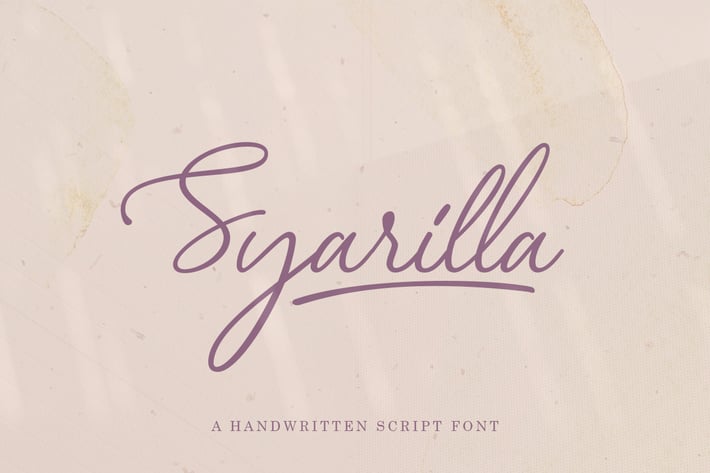 Syarilla - Handwritten Font