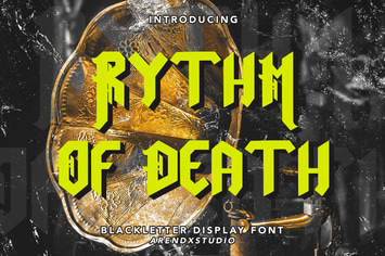 Rythm Of Death - Blackletter Display Font