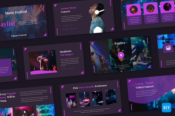 Playlist - Music Festival (Keynote)