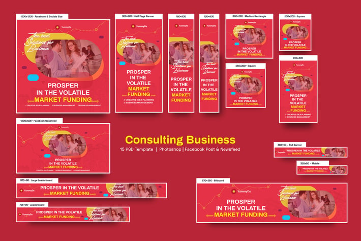 Consulting Business Banners Ad