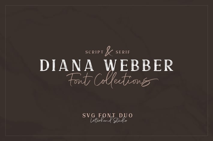 Diana Webber - SVG Font Duo