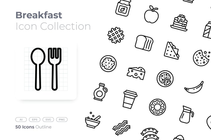Breakfast Outline Icon