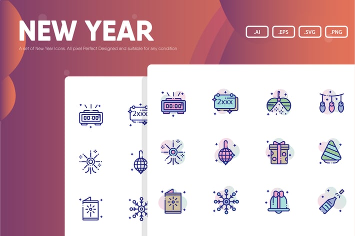 New Year Icon Pack
