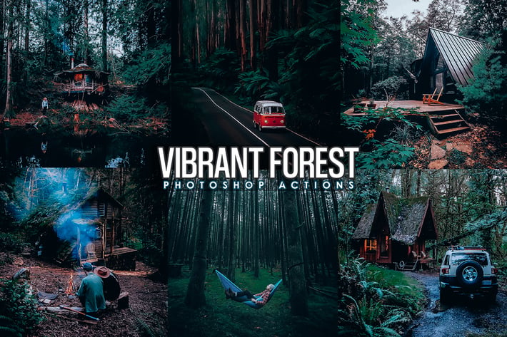 Vibrant Forest Effects Photoshop Actions