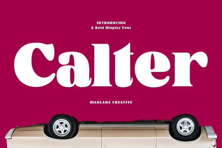 Calter Serif Bold Display Font