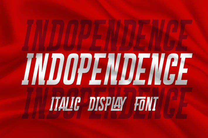 Indopendence - Italic Display Font