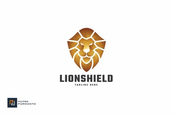 Lion Shield - Logo Template