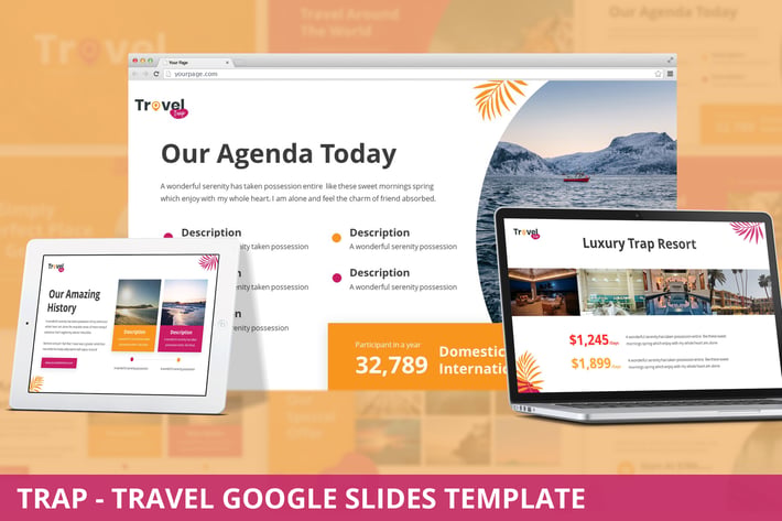Trap - Travel Google Slides Template