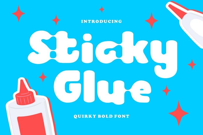 Sticky Glue - Quirky Bold Font