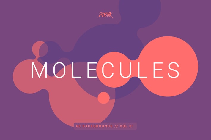 Molecules | Flat Backgrounds | Vol. 01
