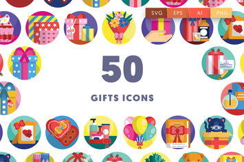50 Gifts Icons