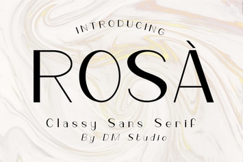 ROSÀ - Classy Sans Serif
