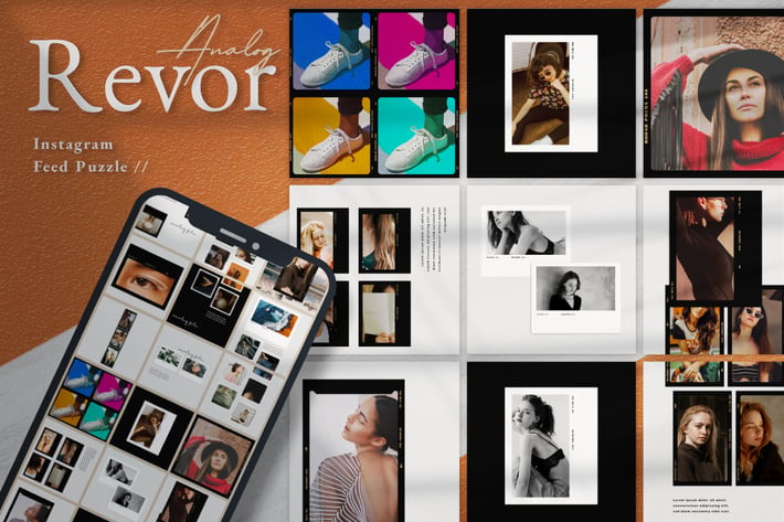 Analog Revor Intagram Puzzle Template