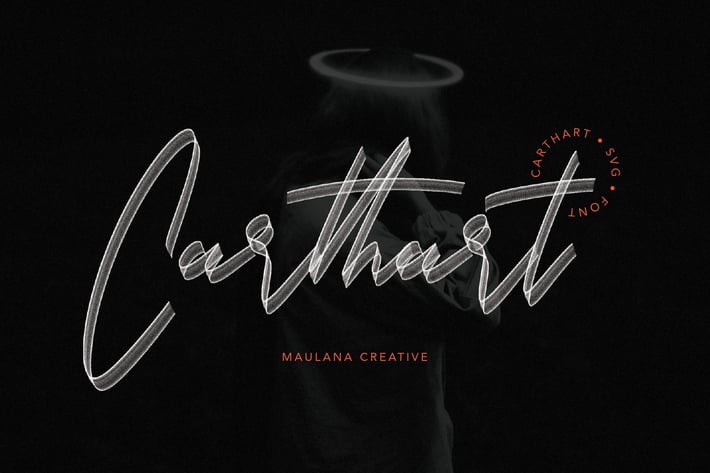 Carthart SVG Brush Font
