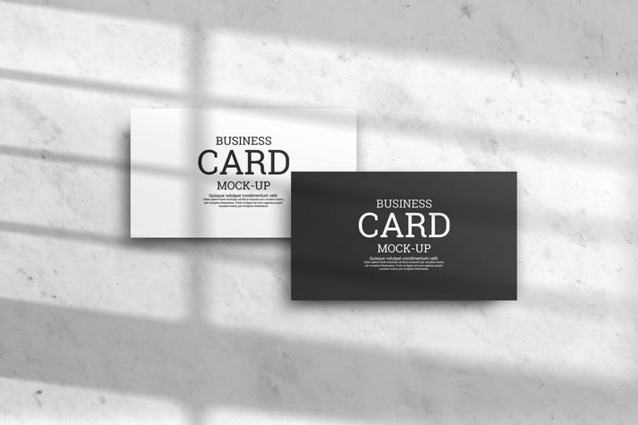 Modern minimal business card mockup m1