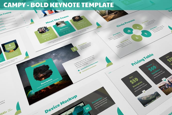 Campy - Bold Keynote Template