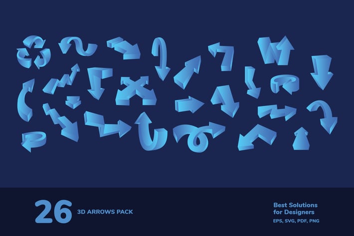 3D Arrows Pack
