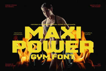 NCL Maxipower - Gym Sport Font