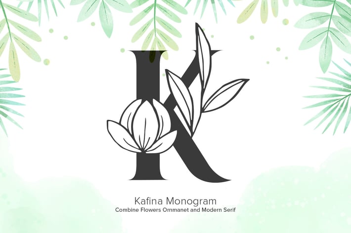 Kafina Monogram Fonts