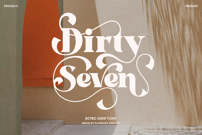 Dirty Seven - Retro Serif Font