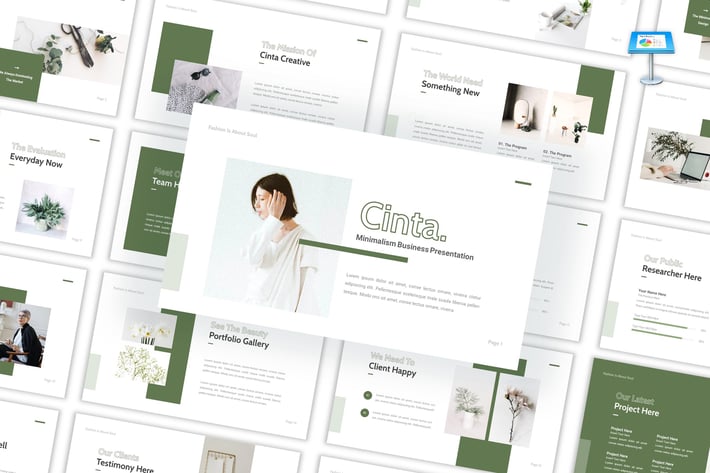 Cinta - Minimalist Business Keynote Template