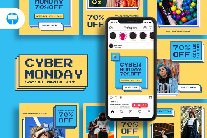 Cyber Monday Social Media Kit - Keynote